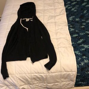 PINKvictoria secret black zip up